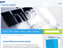 Tablet Screenshot of hiba-impulse.de